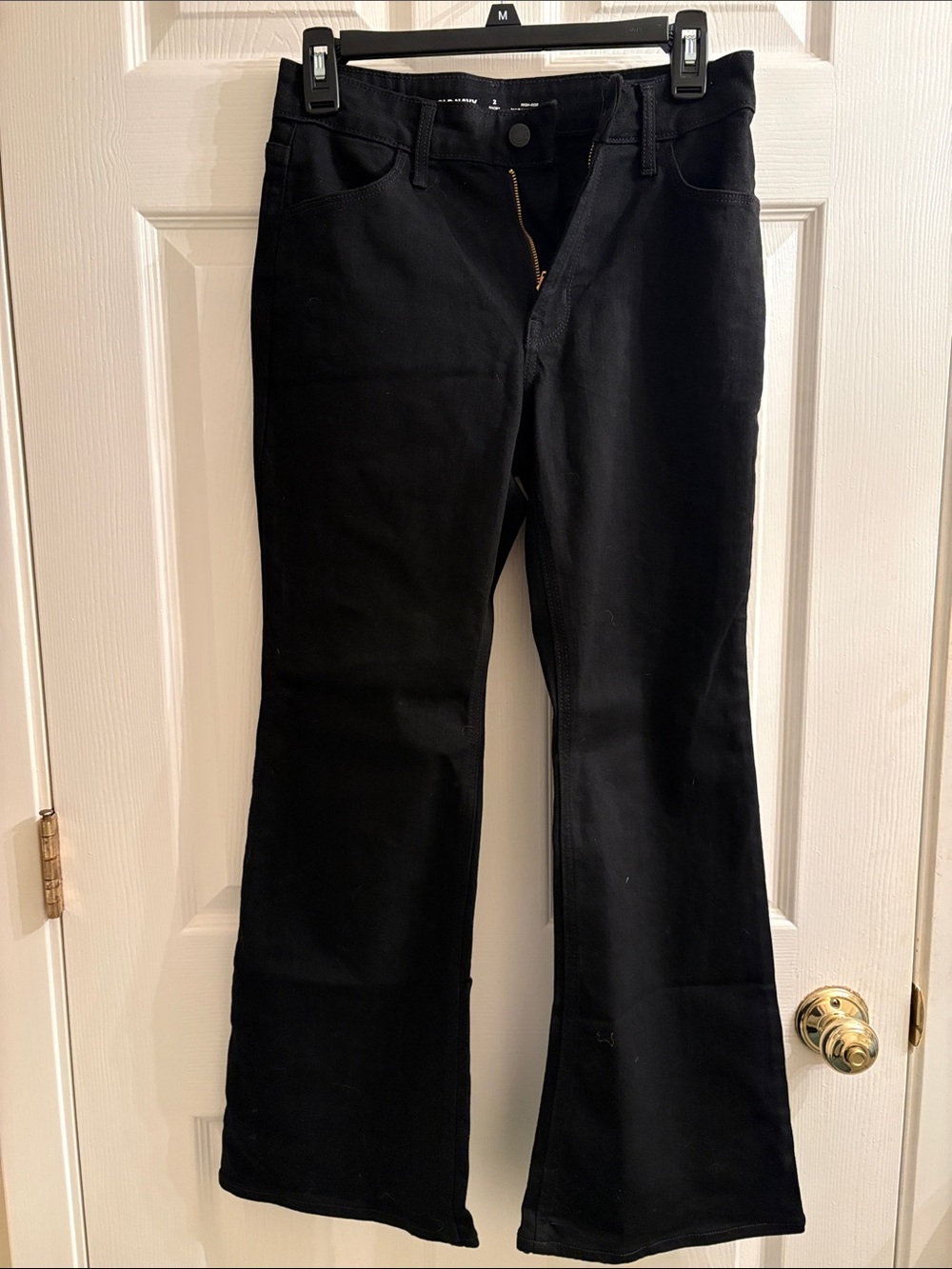 Old Navy Black Wide-Leg Flare Jeans